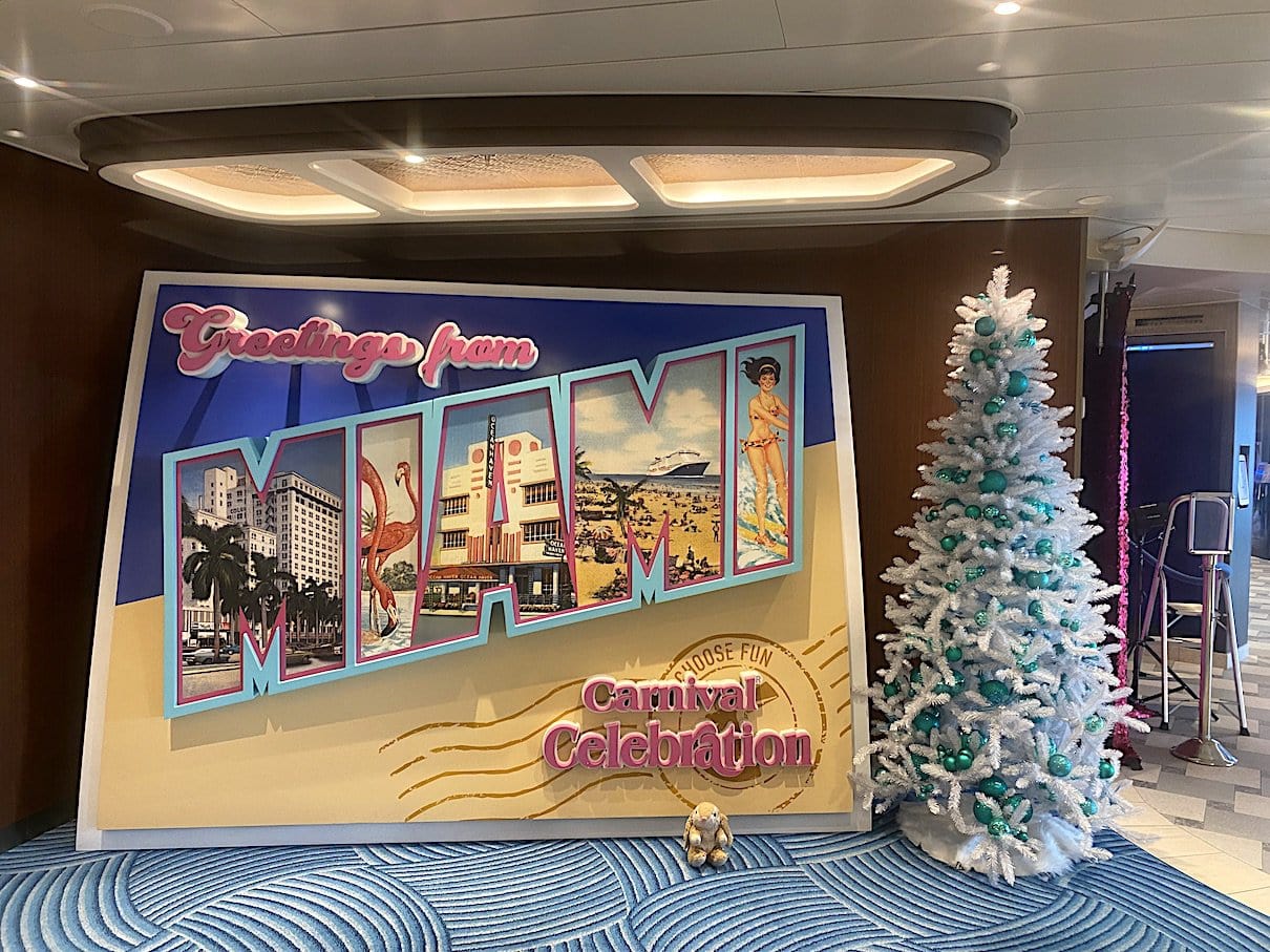 Bunny on a cruise Carnival Celebration