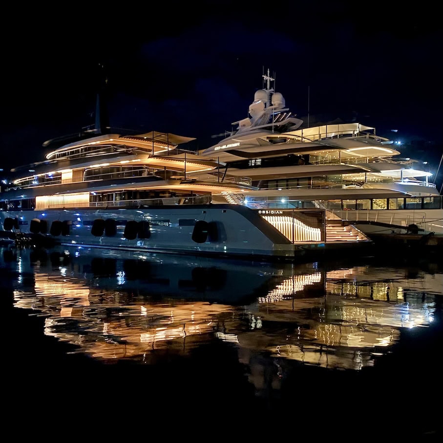Mega yachts Port Louis Marina