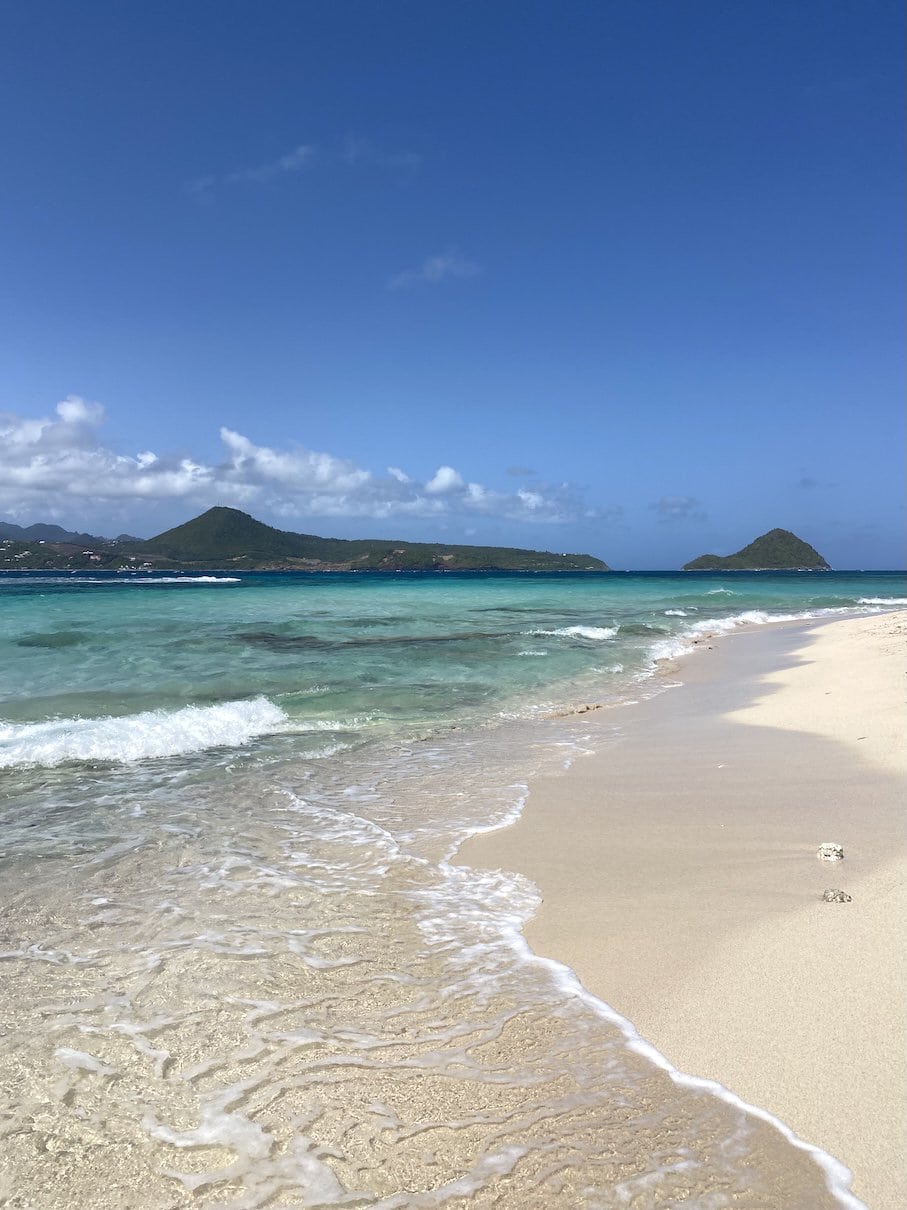 Beautiful beach Sandy Island, Grenada