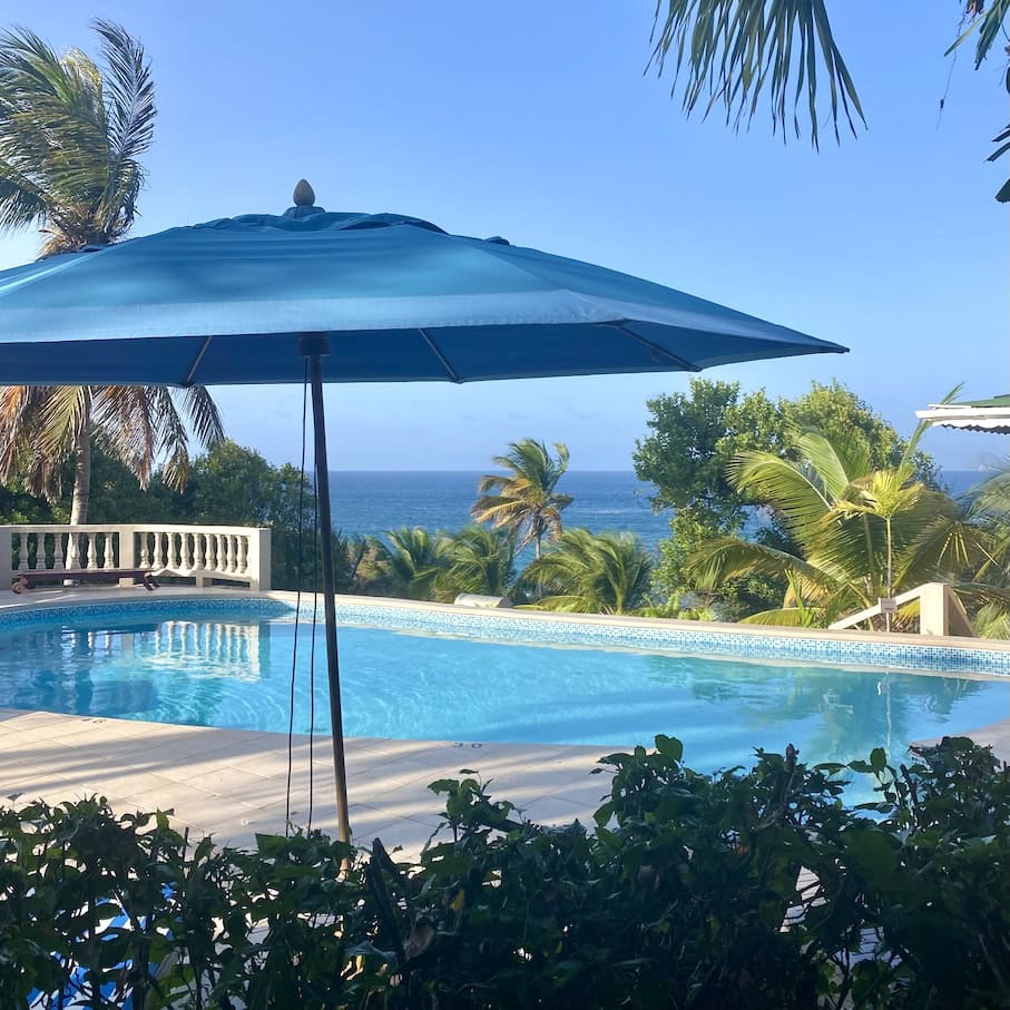 Petite Anse pool Hotel pool area