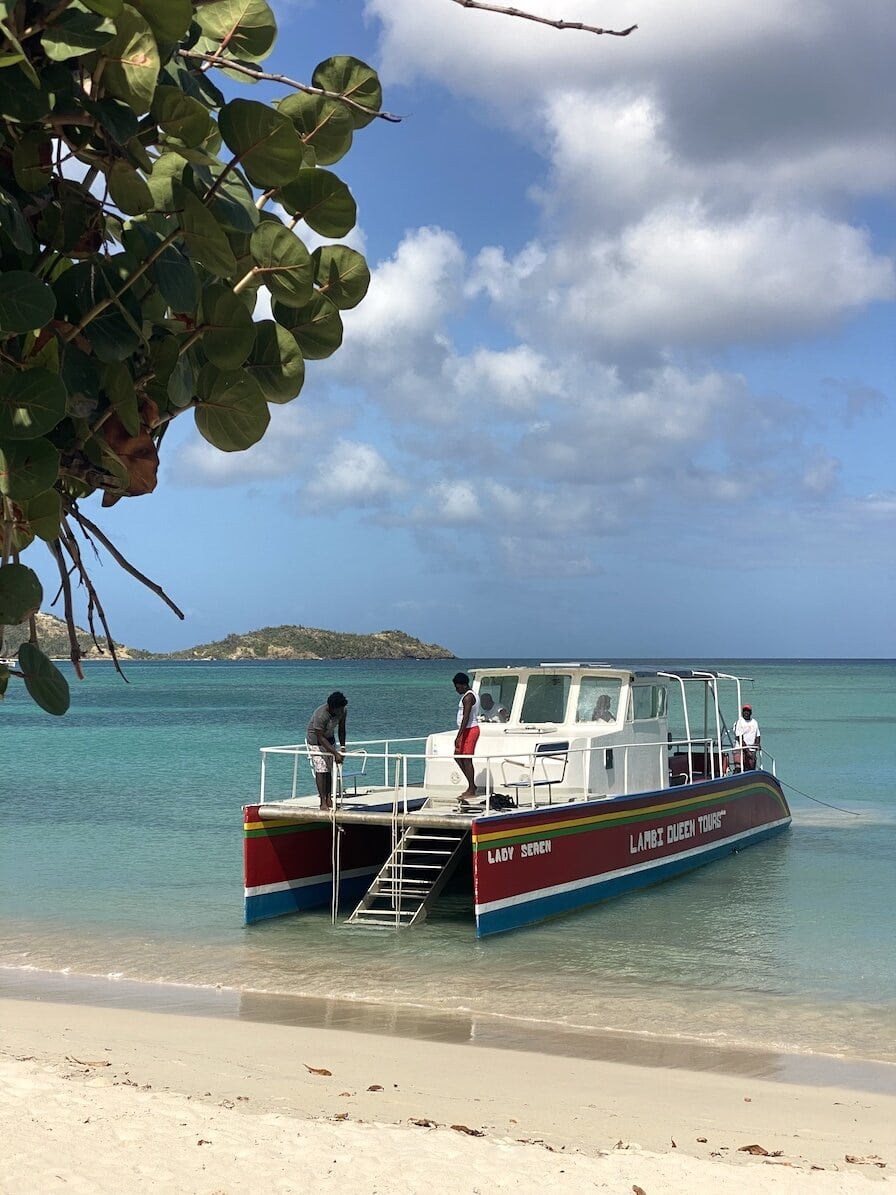 Lambi Queen tours Bota tour in Carriacou