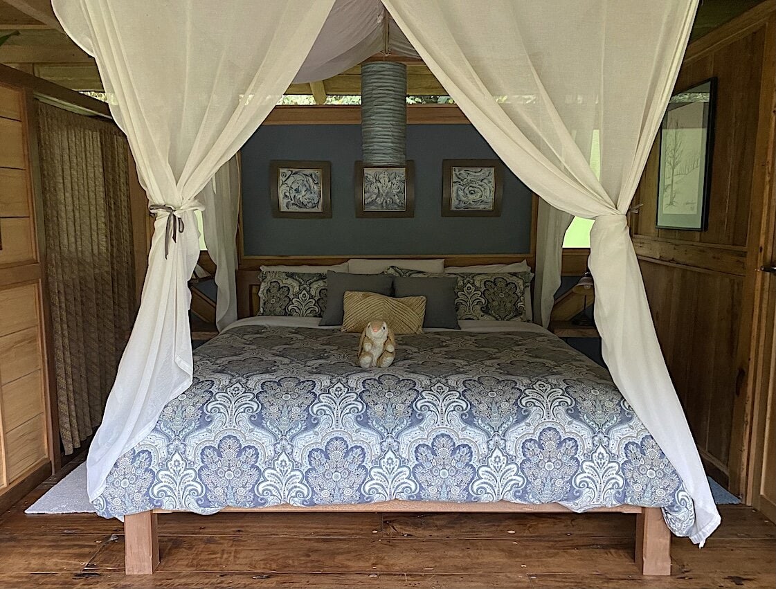 Super comfortable bed Bunny loved the bed and the bedding