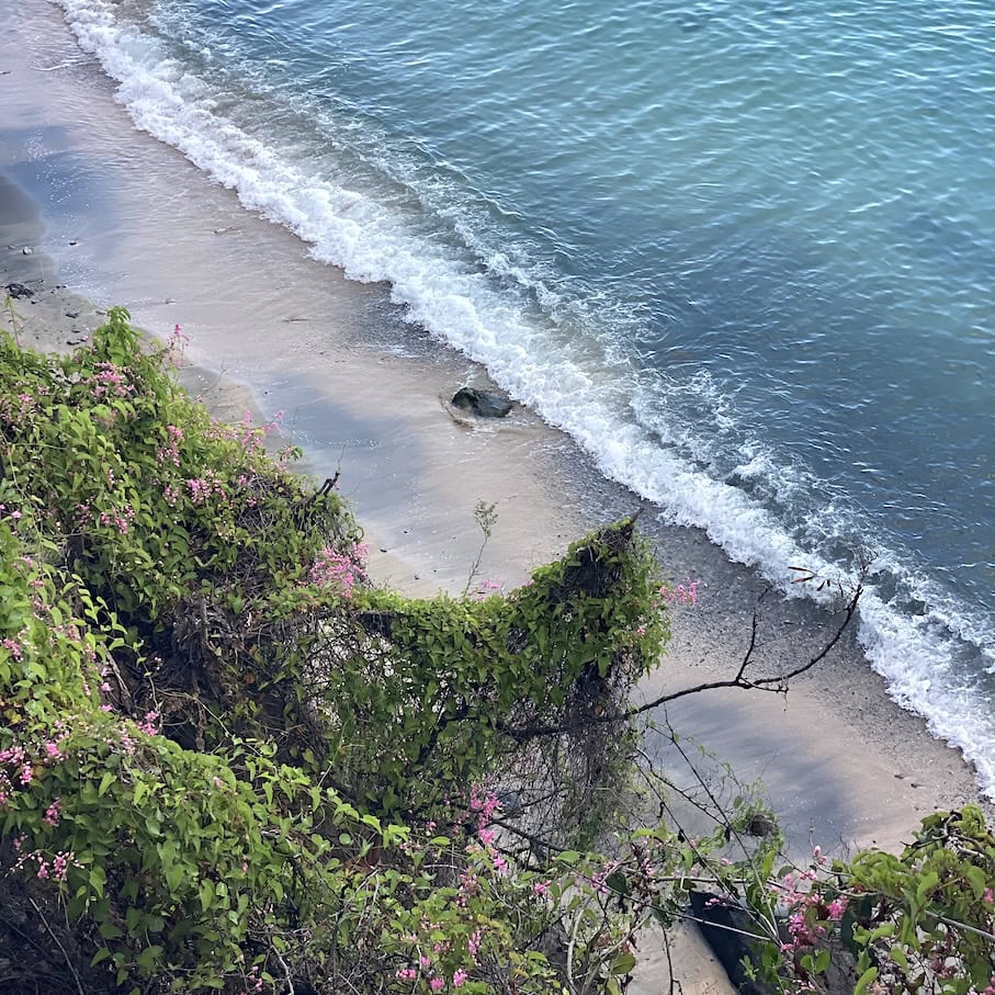 Private beach Caribbean Sea
