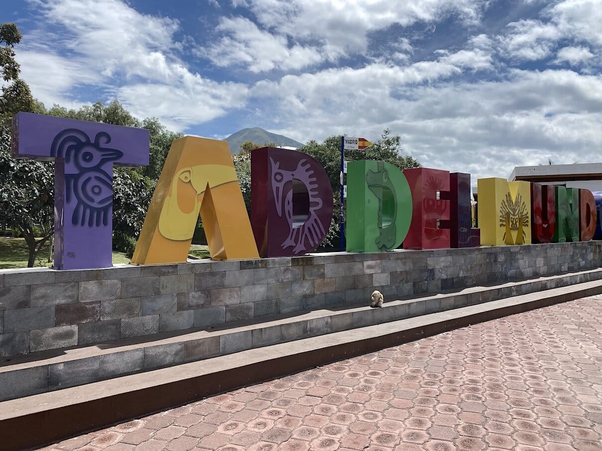 Bunny at Mitad del Mundo Visiting the equator