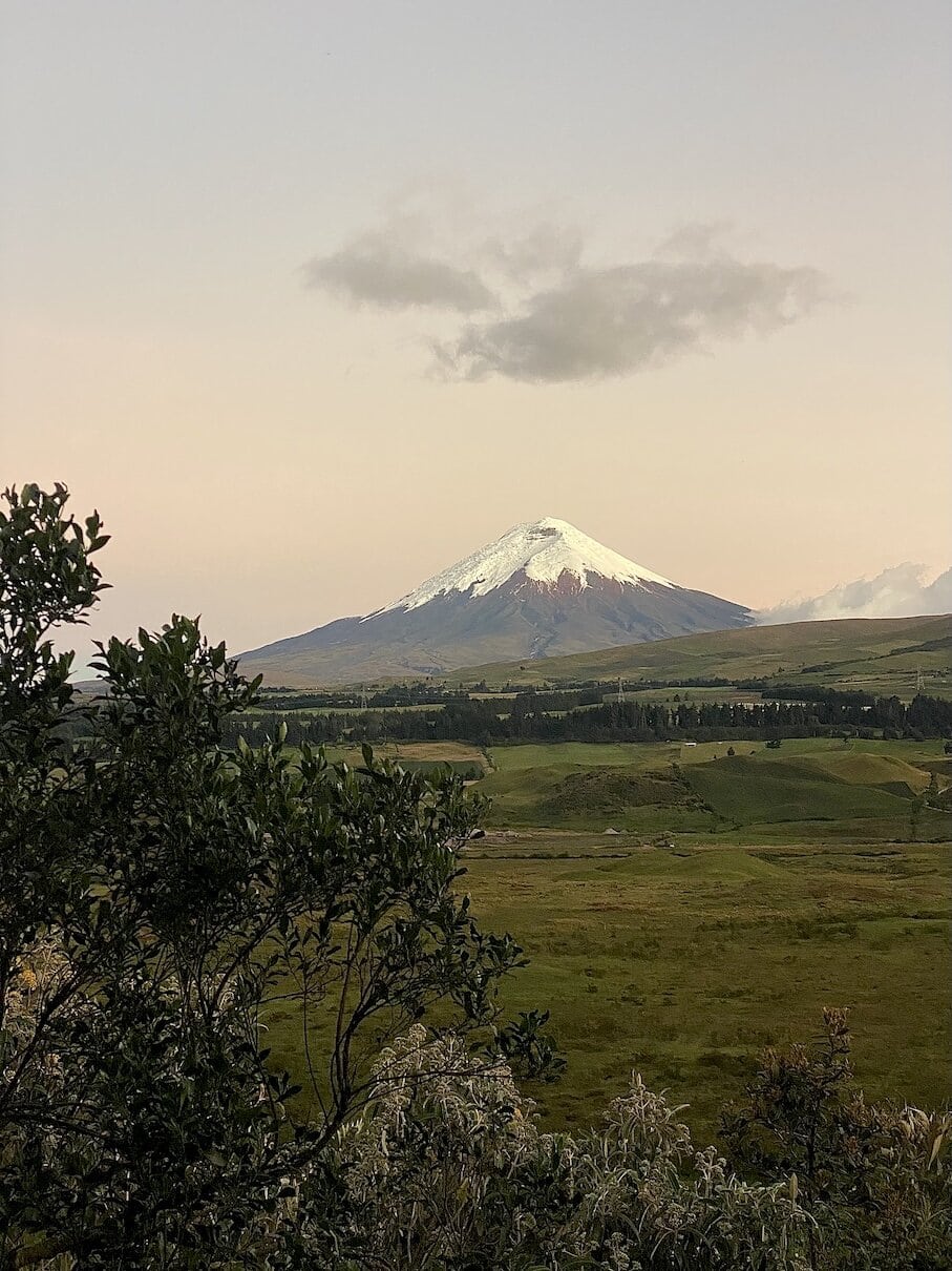 Cotopaxi at dusk The weather improving