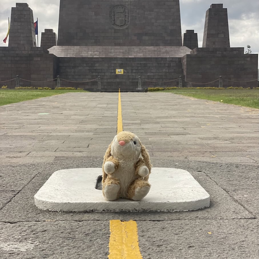 Equator Bunny at the equator