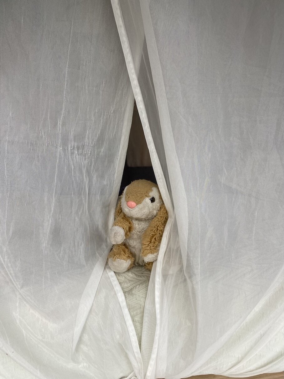 Reading nook Bunny's happy place