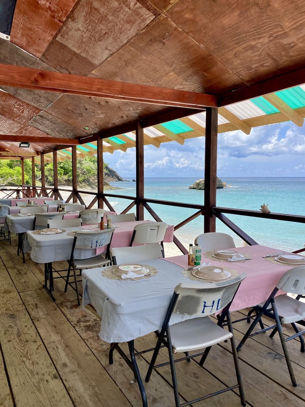 Tim's restaurant Beach BBQ restaurant on Anse la Roche