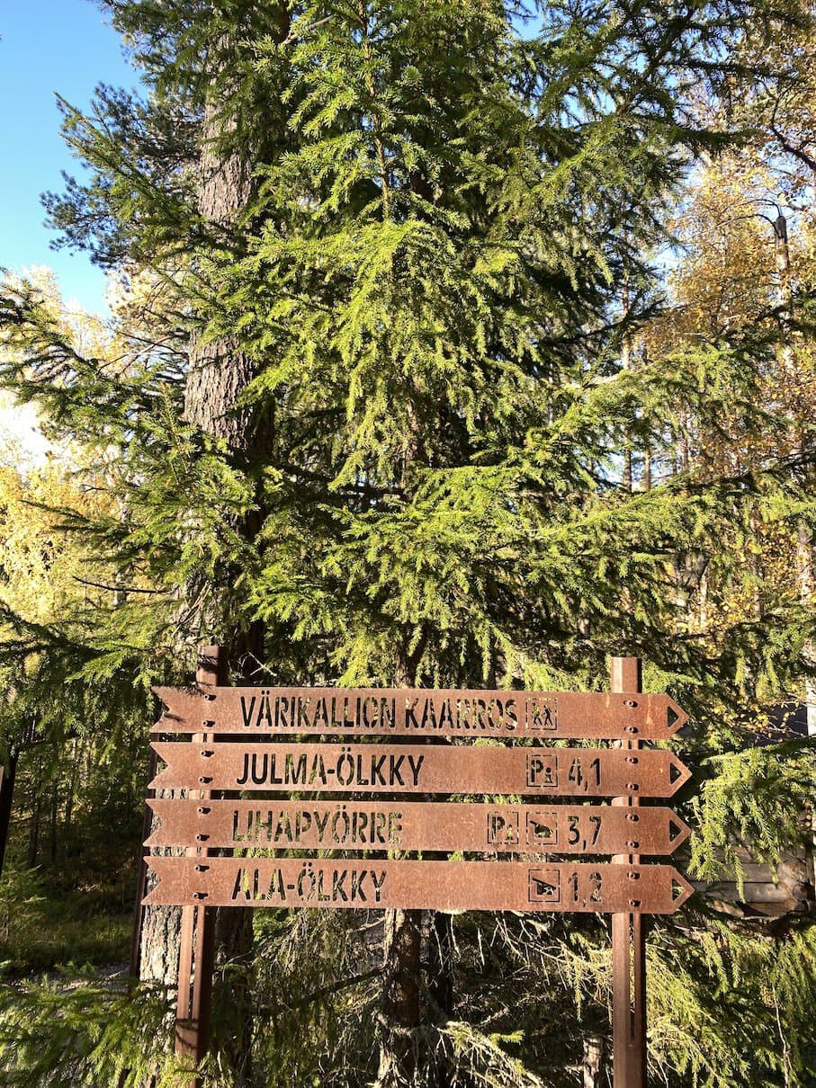 Another trail Onwards to Värikallio